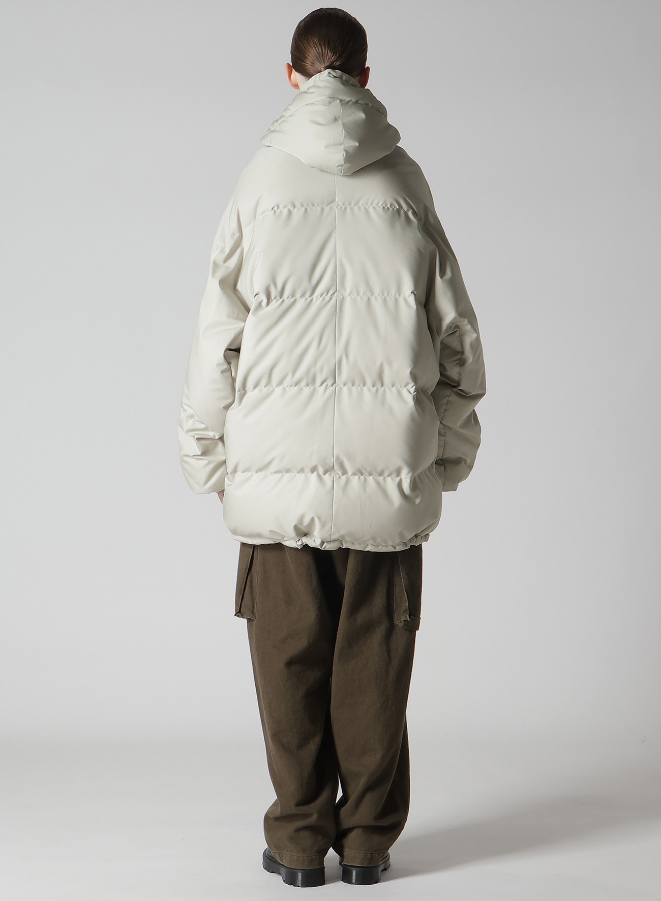 DOWN HOODED JACKET(XS Beige): Y's｜THE SHOP YOHJI YAMAMOTO