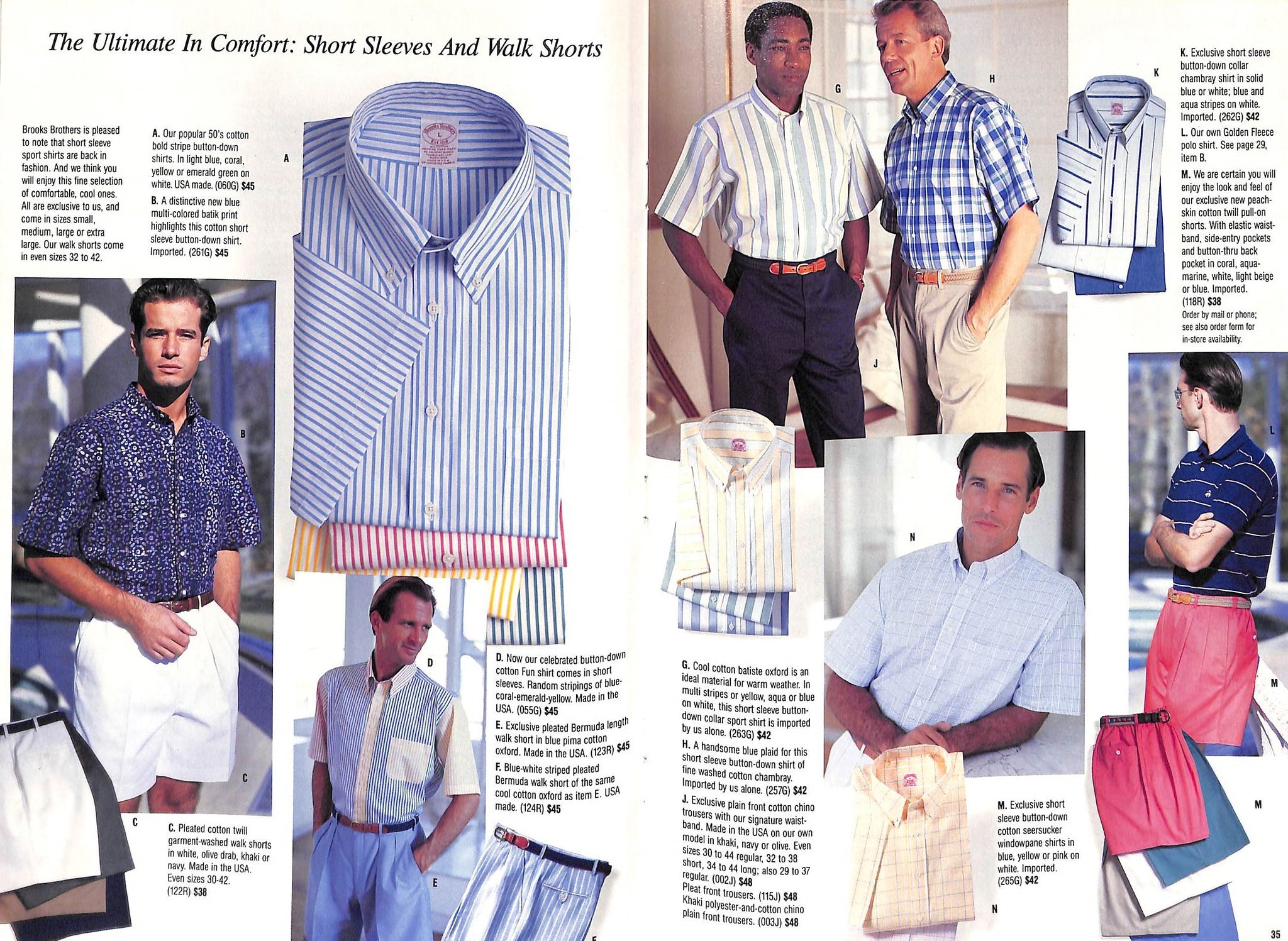 Brooks Brothers Spring 1991 Catalog