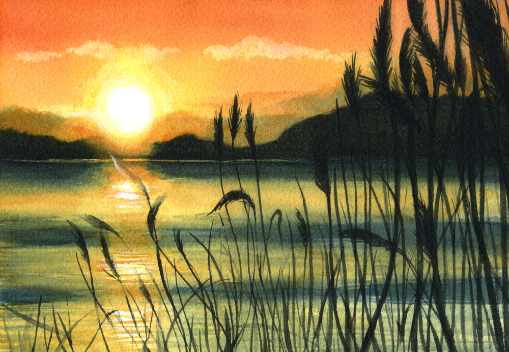 夕暮れ | Yukari.Tanemura ｜インテリア絵画 アートの専門通販