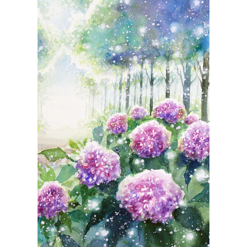 紫陽花の輝き | Yukari.Tanemura ｜インテリア絵画 アートの専門通販