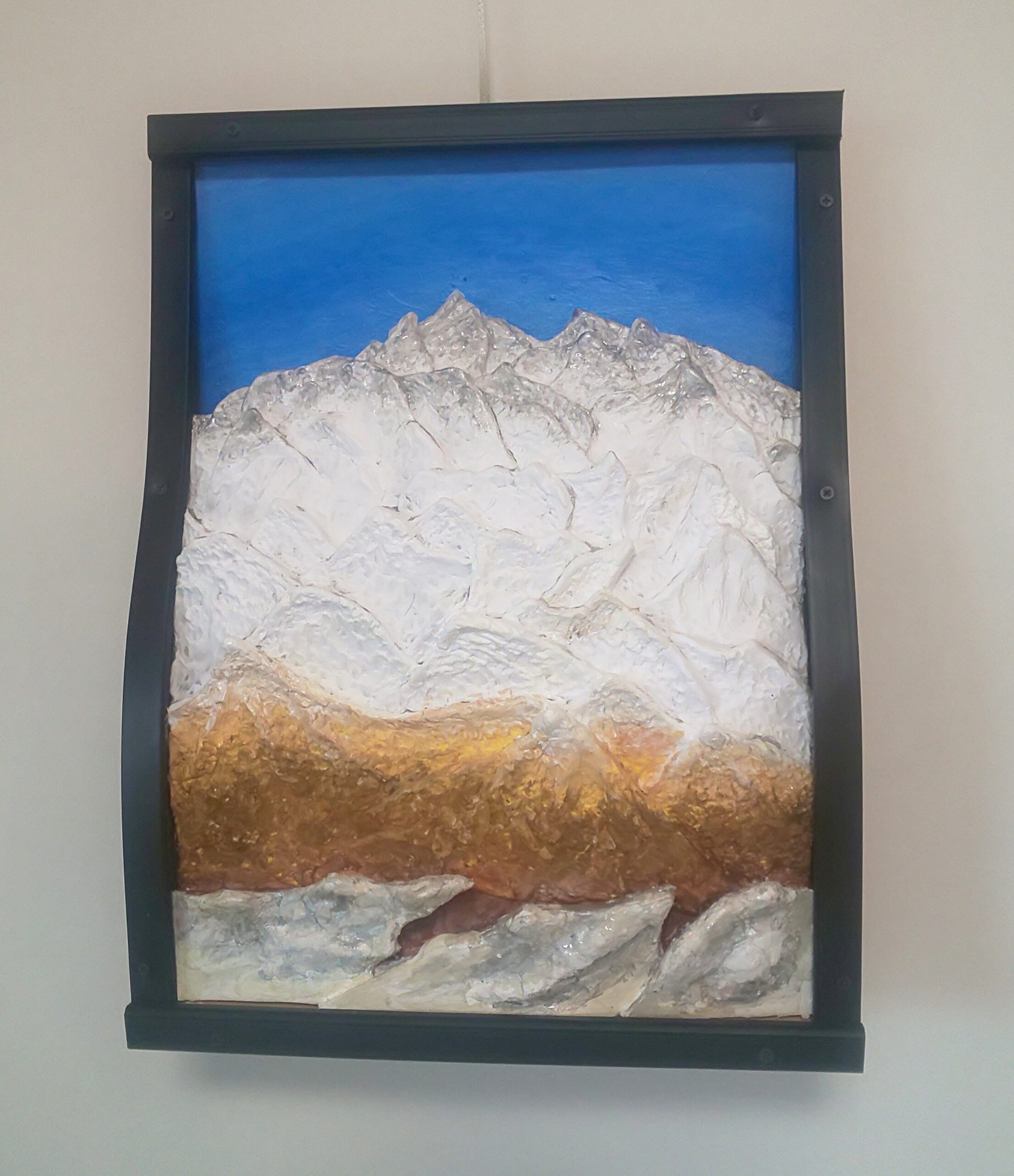 冬のエベレスト」（立体絵画） | 山川善作 ｜インテリア絵画 アートの
