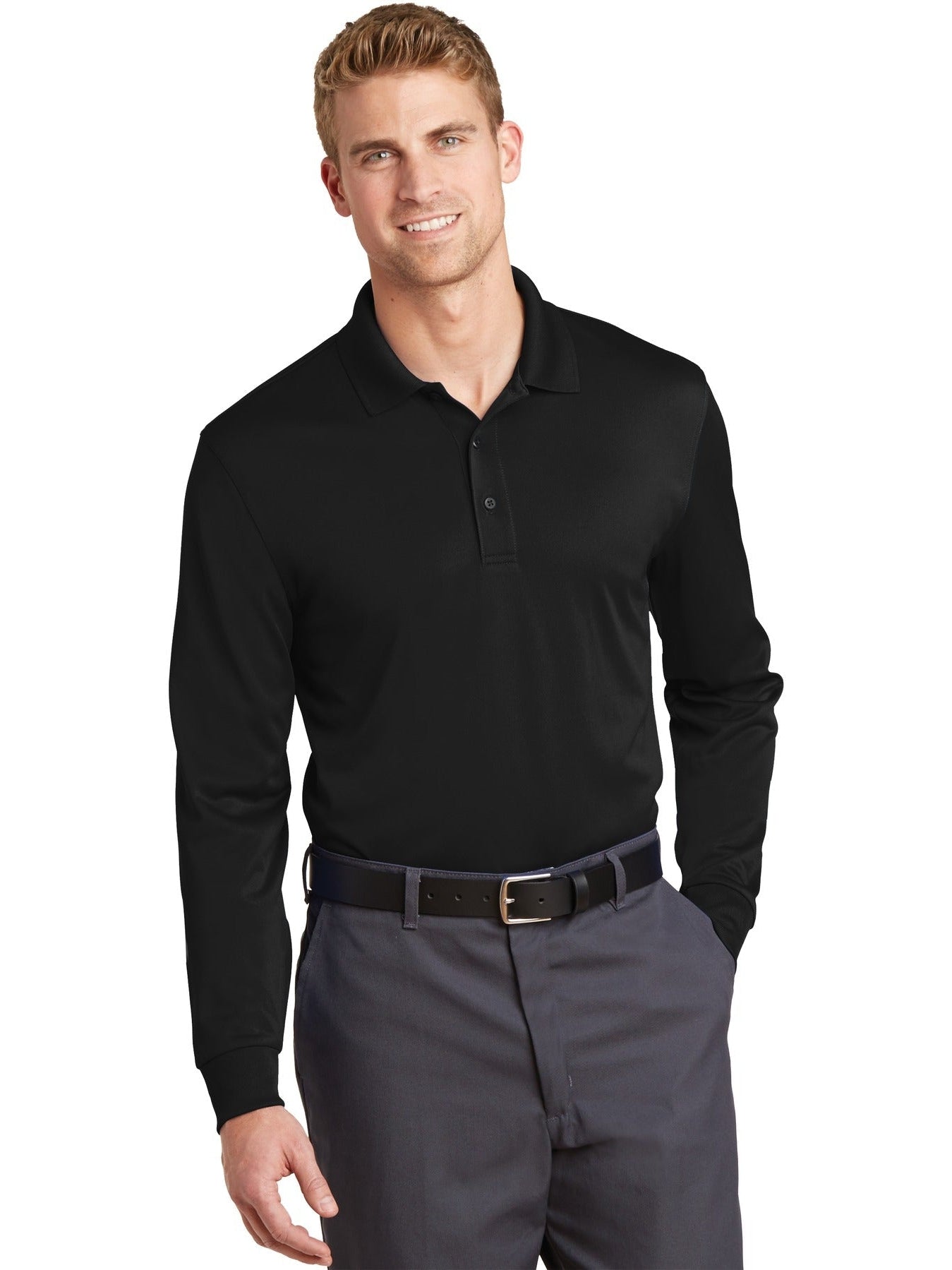 Cornerstone CS412LS Polo Shirt With Custom Embroidery