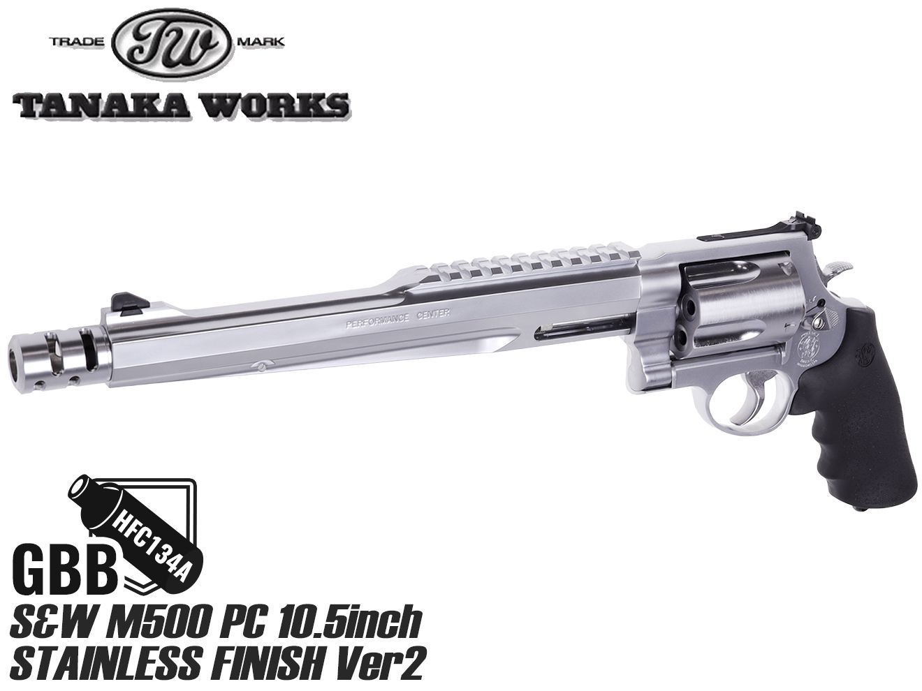 楽天市場】タナカワークス S&W M500 3インチ +1 ステンレス Ver2