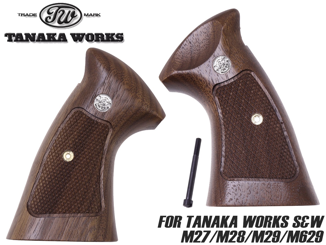 楽天市場】タナカ s&w nフレーム(m29)用 木製グリップの通販