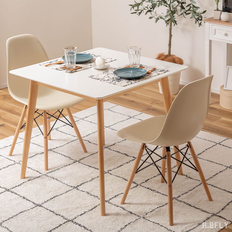 楽天市場】ダイニングテーブル 正方形 ホワイト 80cmの通販