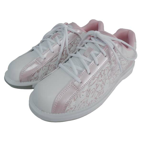 ハンマー社のボウリングシューズ ホワイト/ピンク 24.5cm