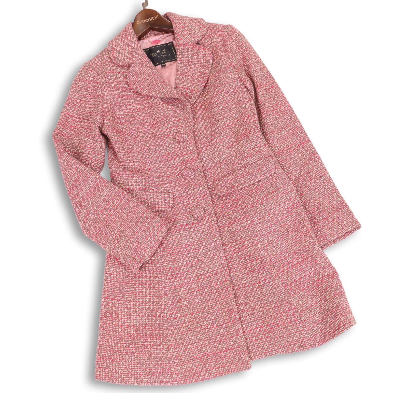 赤のダッフルコートー36サイズTo b. by agnes b.アニエスベー STAFF