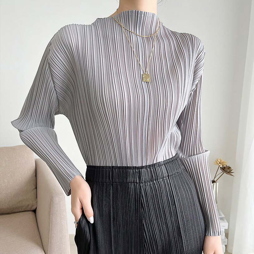 楽天市場】ハイネック プリーツプリーズの通販