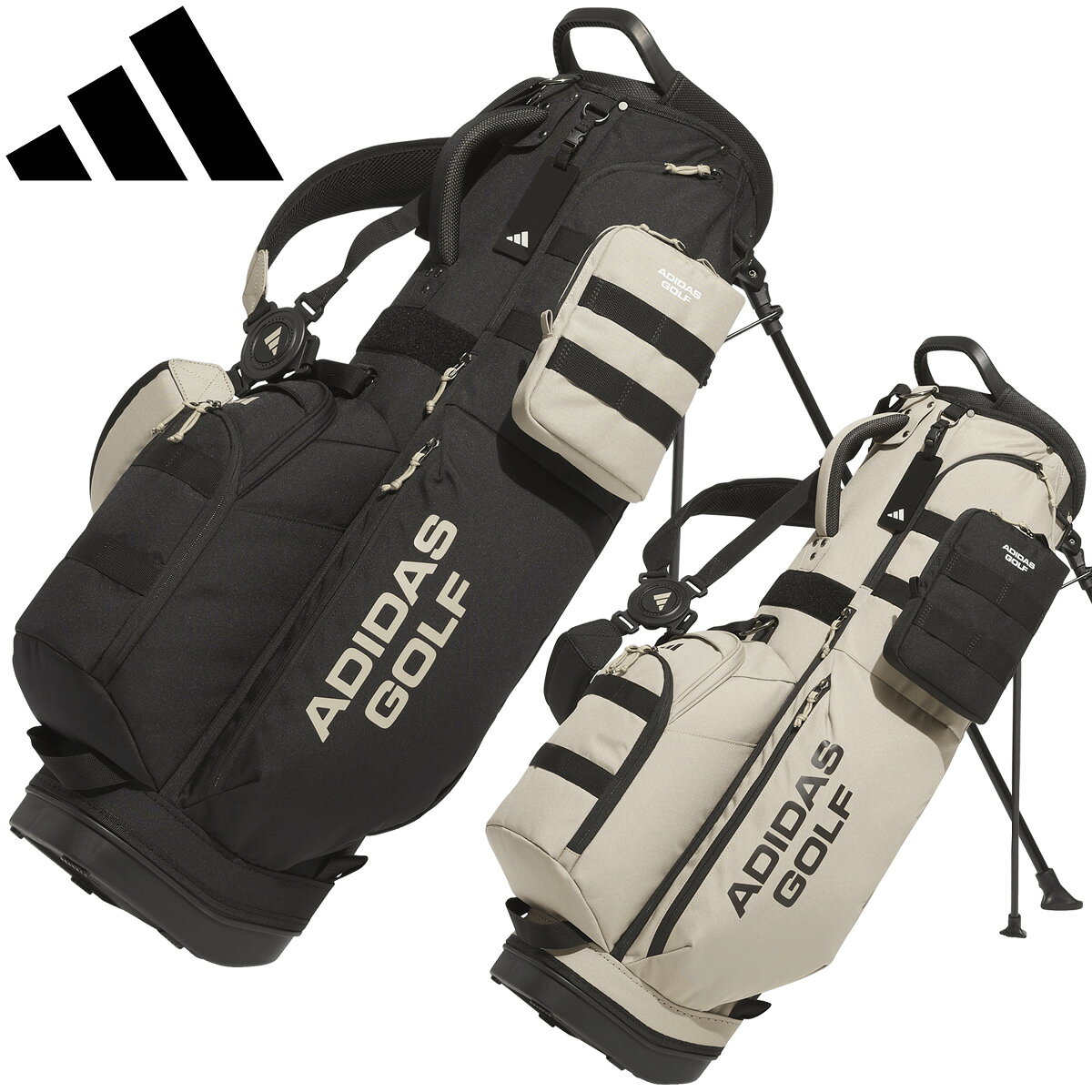 楽天市場】アディダス キャディバッグ（カラーブラック）（ゴルフ