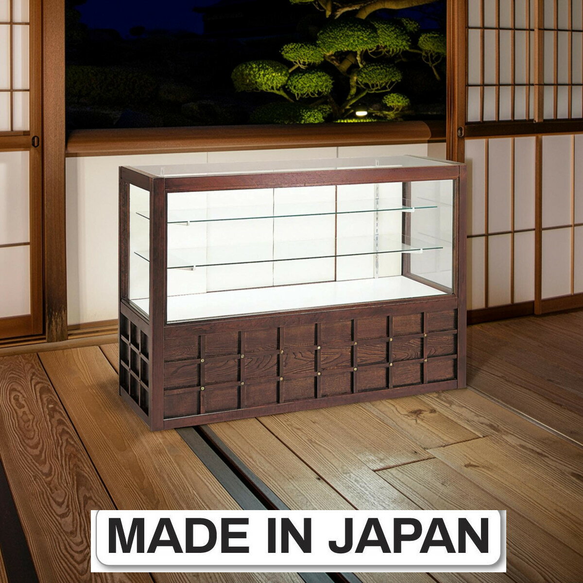 楽天市場】ガラス ショーケース 木製（横幅（cm）120 ～ 129.9）の通販