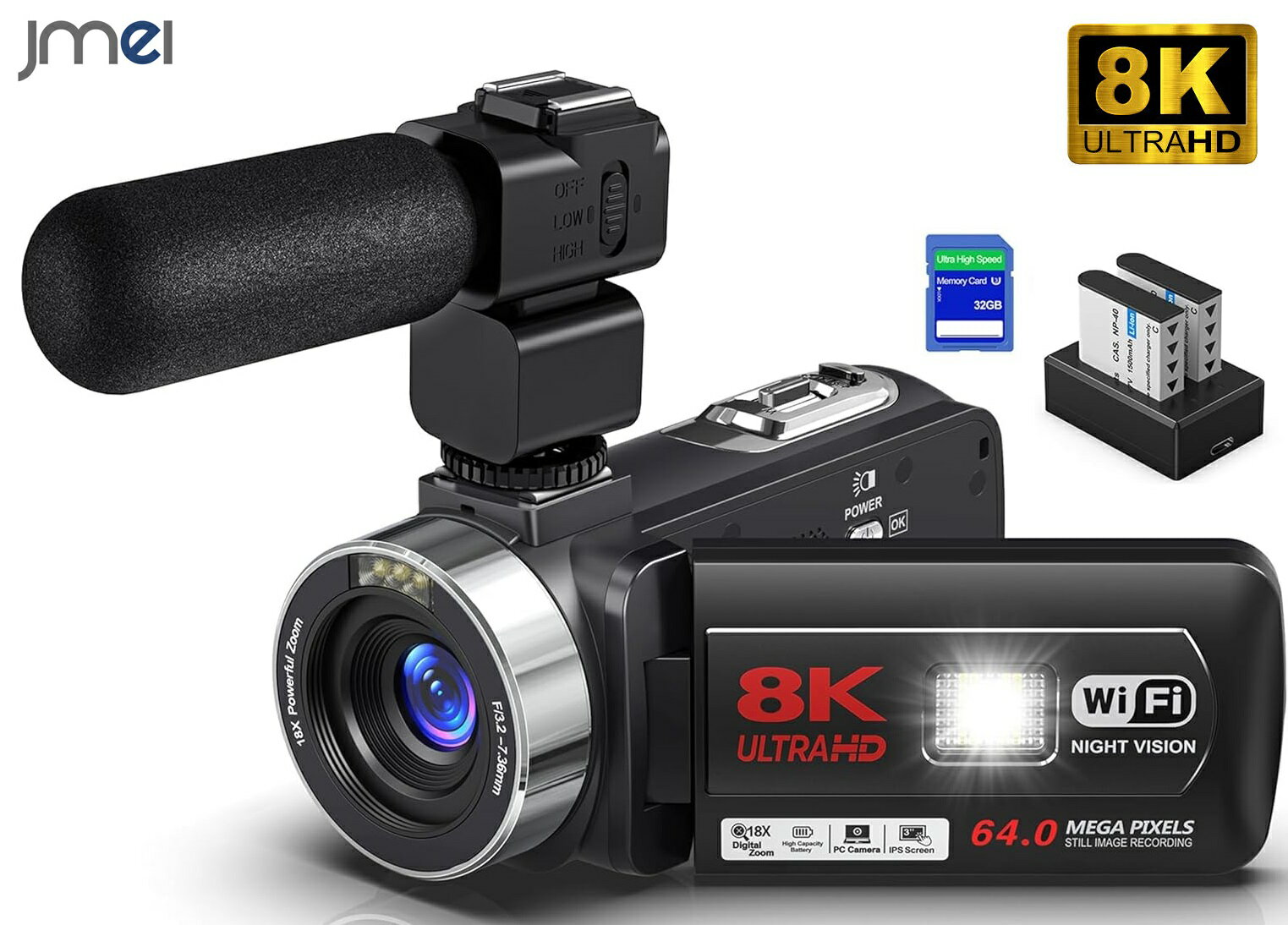 楽天市場】Nicoway 8K ビデオカメラの通販