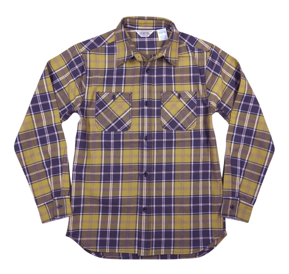 楽天市場】ネルシャツ ファイブブラザー（カラーイエロー