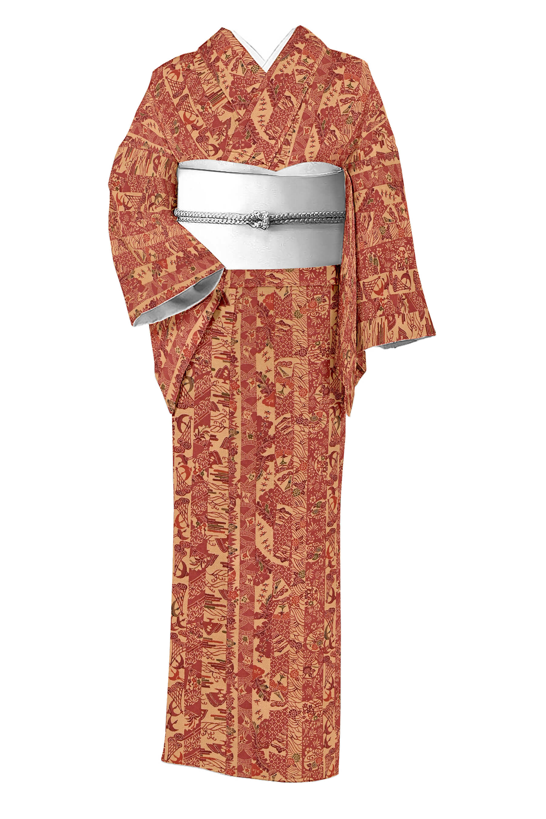 楽天市場】琉球紅型 着物（着物｜和服）：レディースファッションの通販