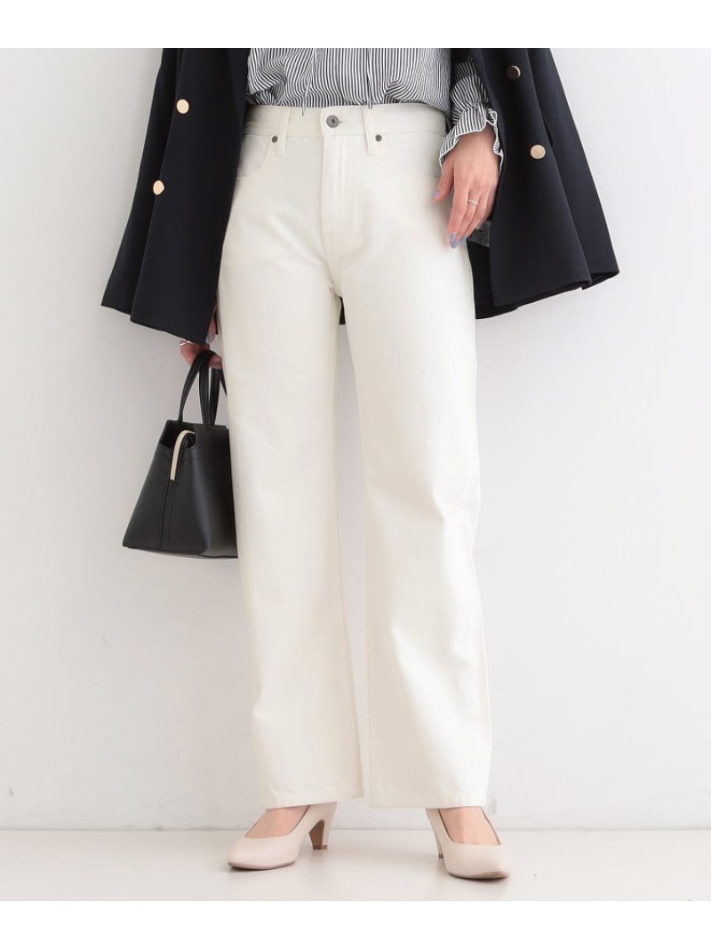 楽天市場】ストレートデニム ホワイトの通販