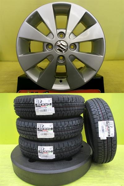 楽天市場】155／65r14 4本セット スズキ純正ホイールの通販