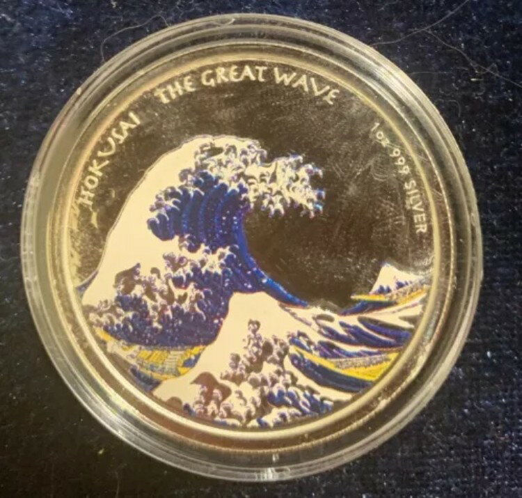 楽天市場】葛飾北斎銀貨の通販