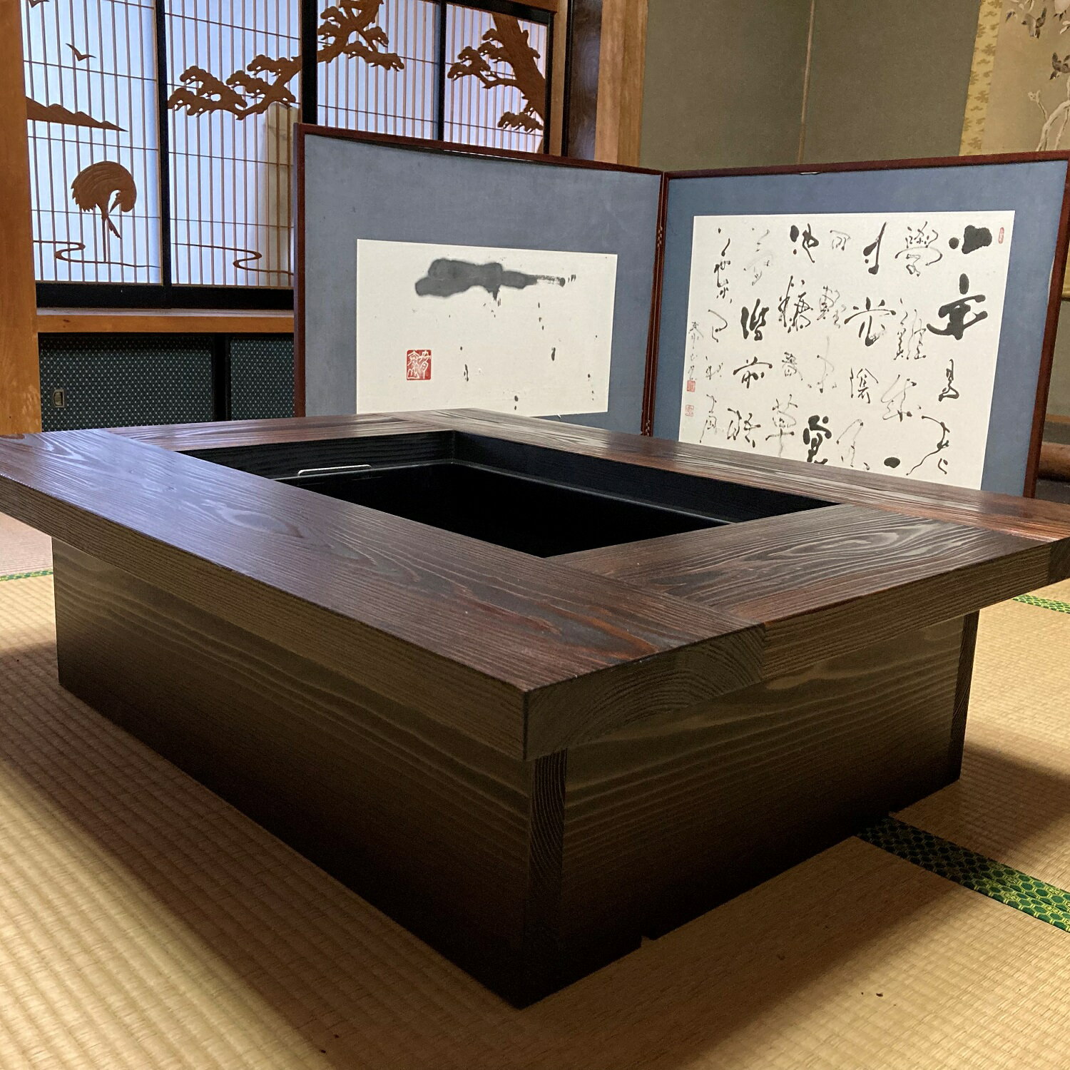 楽天市場】ちゃぶ台 折りたたみ（囲炉裏テーブル｜テーブル