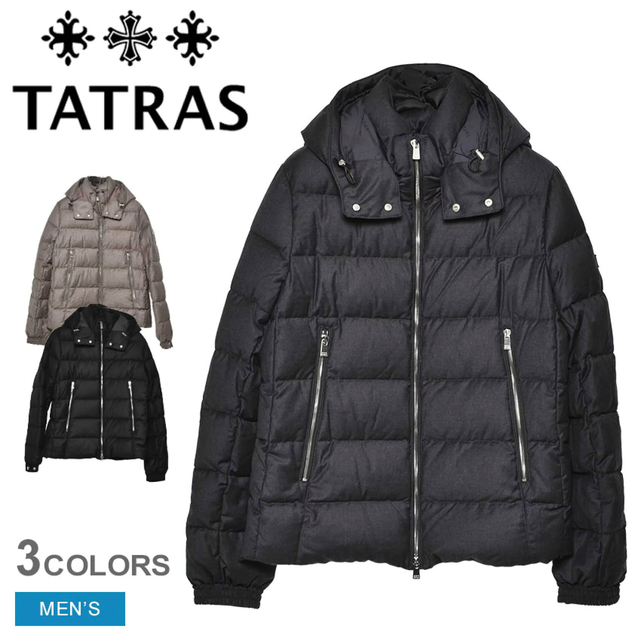 楽天市場】TATRAS ダウンジャケット（カラーグレー）（メンズ