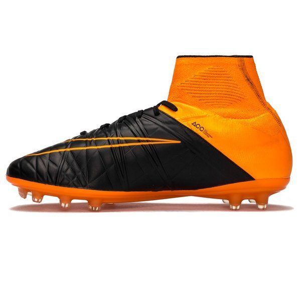 Nike Hypervenom Phantom II Leather FG Black/Total Orange