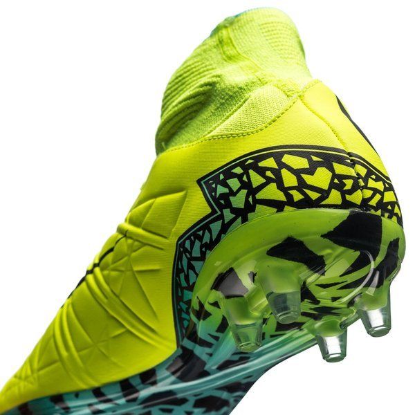 Nike Hypervenom Phantom II FG Volt/Black/Hyper Turquoise Kids