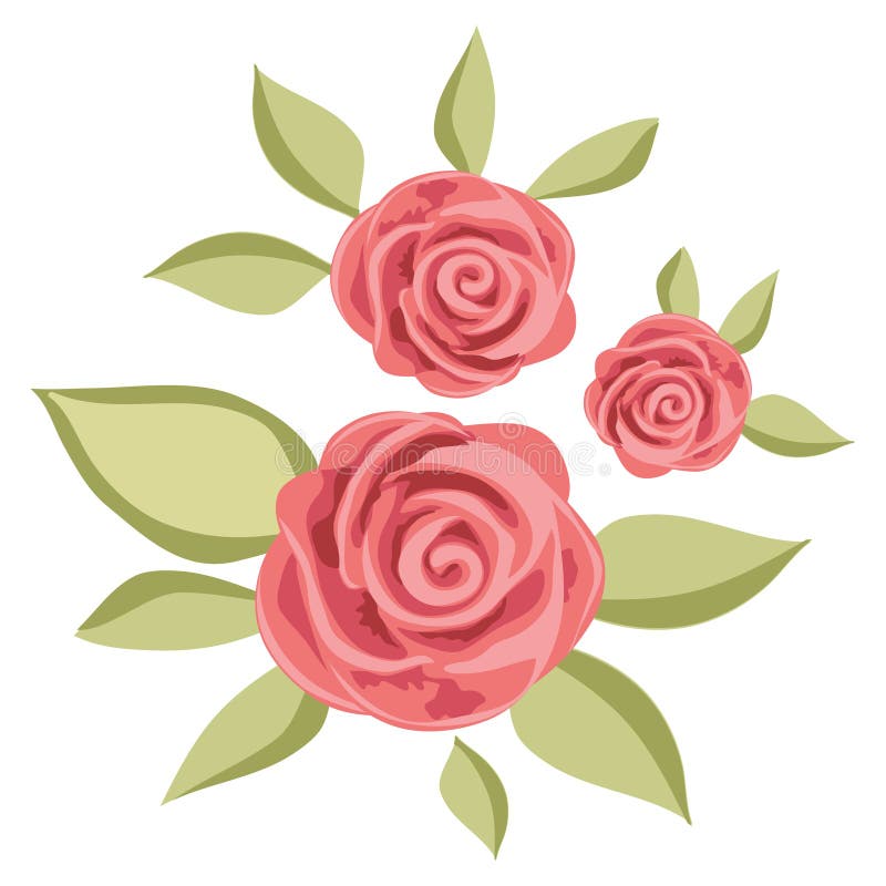 Roses stock vector. Illustration of rose, pattern, background