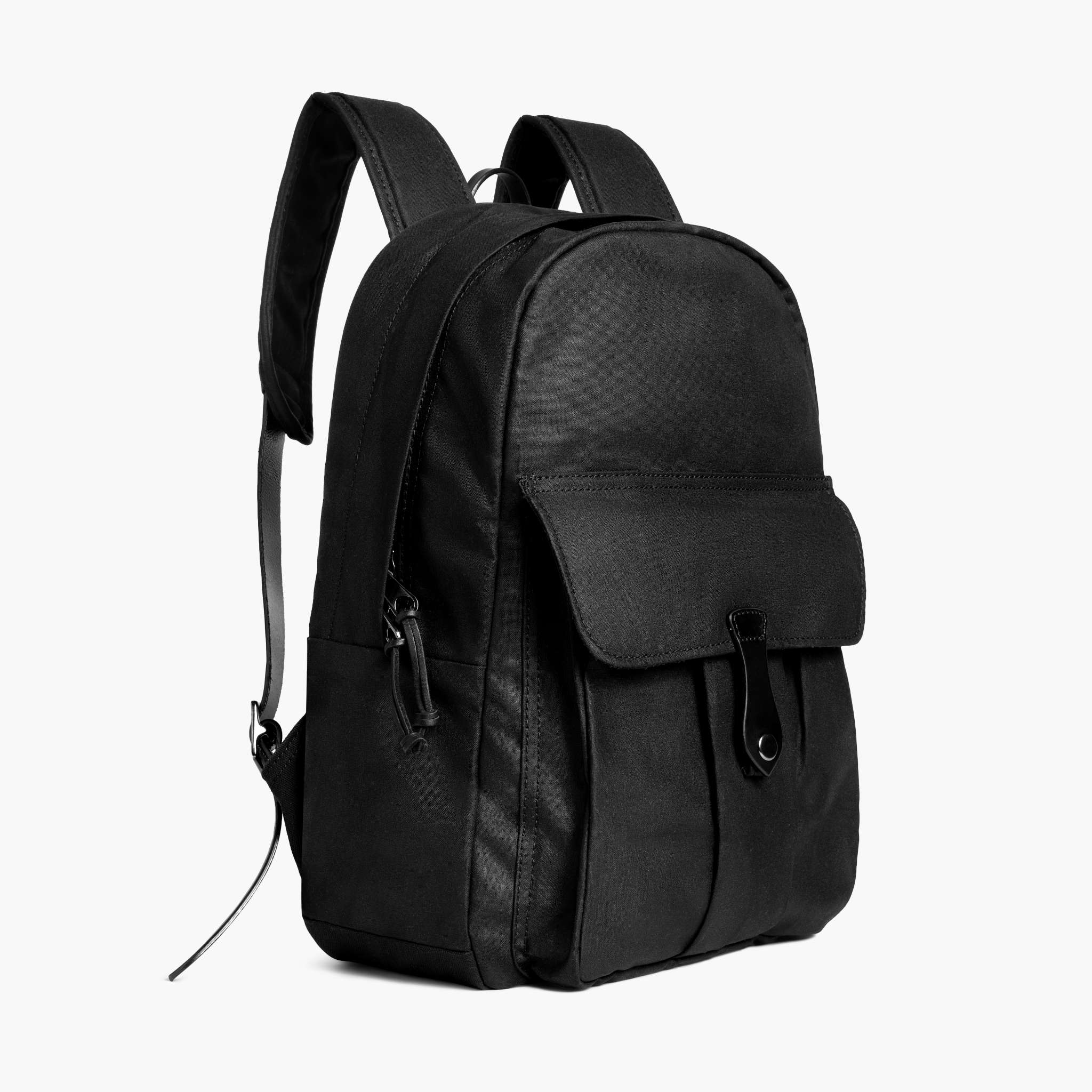 Men's Adventure Pack in Black Waxed Canvas - Thursday