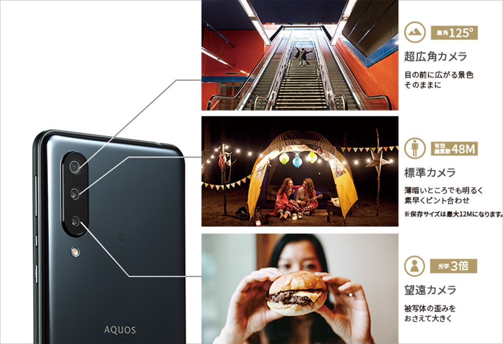 最新auスマホ『AQUOS zero5G basic DX』とR5G/sense3 basic/sense5Gの