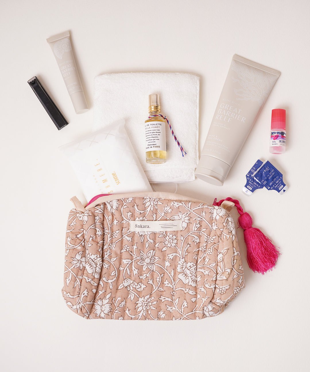 ブロックプリントポーチ – TIMELESS COMFORT