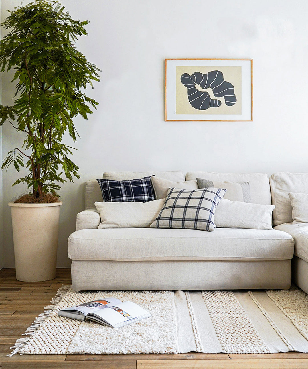 RugRu（ラグル）POP CORN STRIPE RUG 1400×2000mm｜可愛らしい