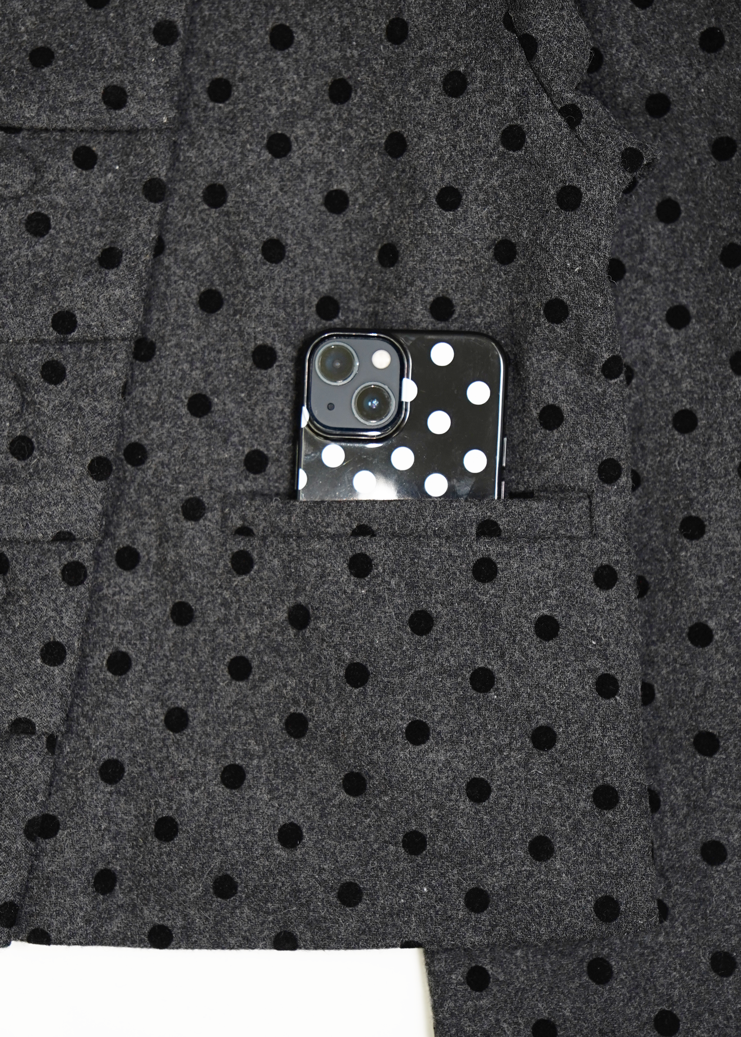 button up wool jacket-DOT – Tie.Me