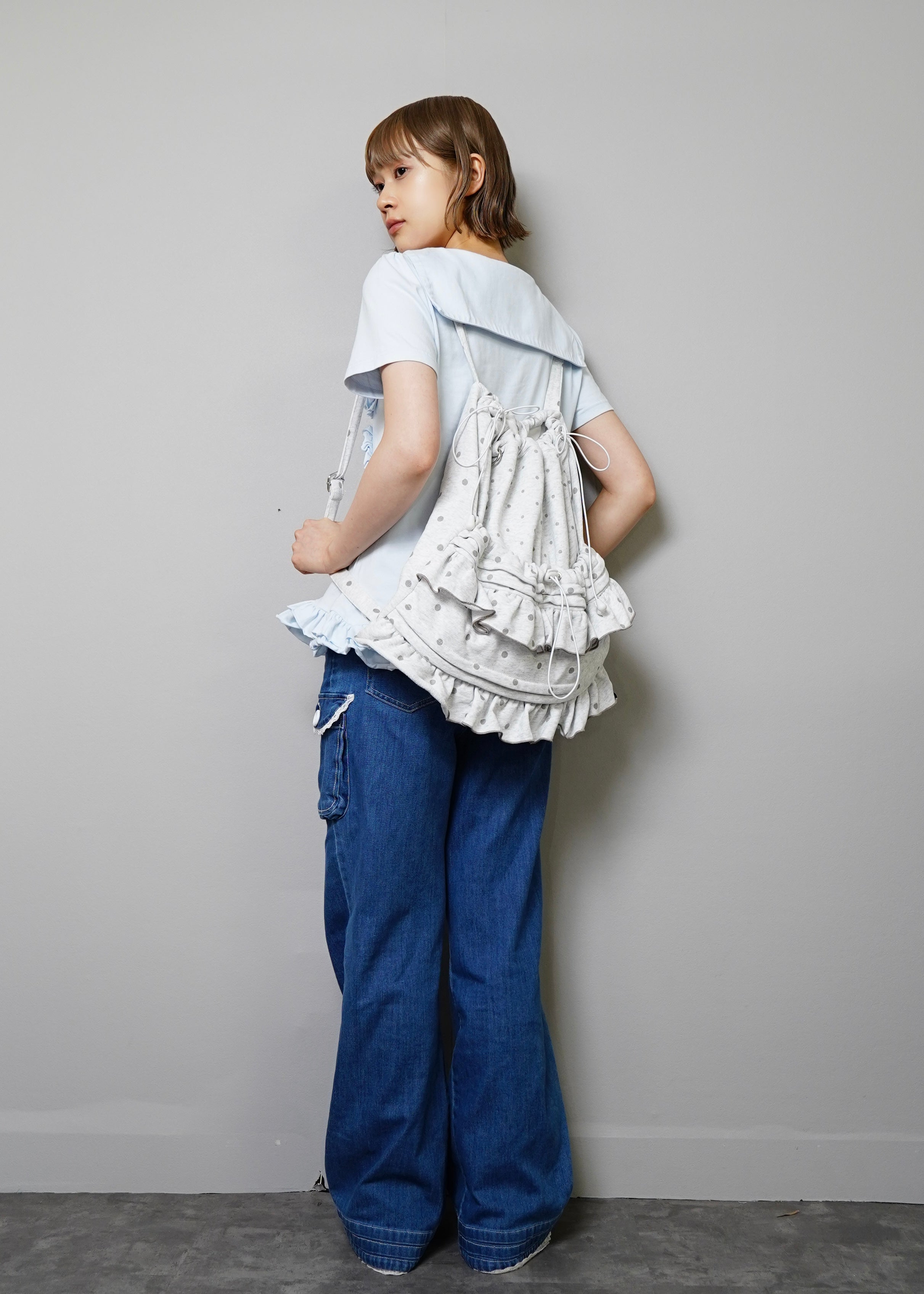 dot frill knapsack – Tie.Me