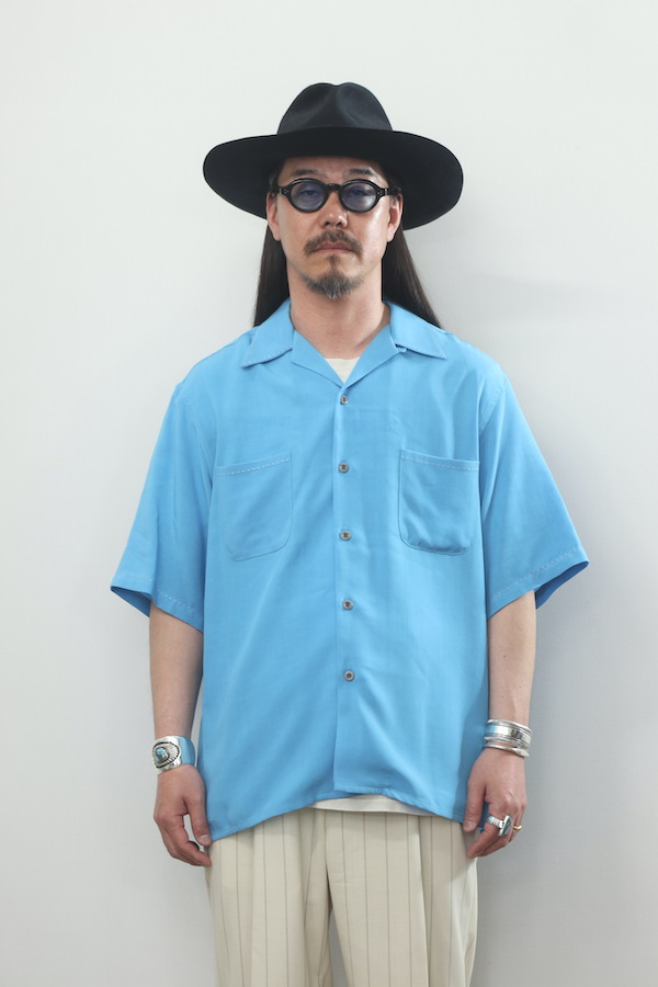 TIGHT / 50'S SHIRT S/S ( TYPE-4 )（BLUE）