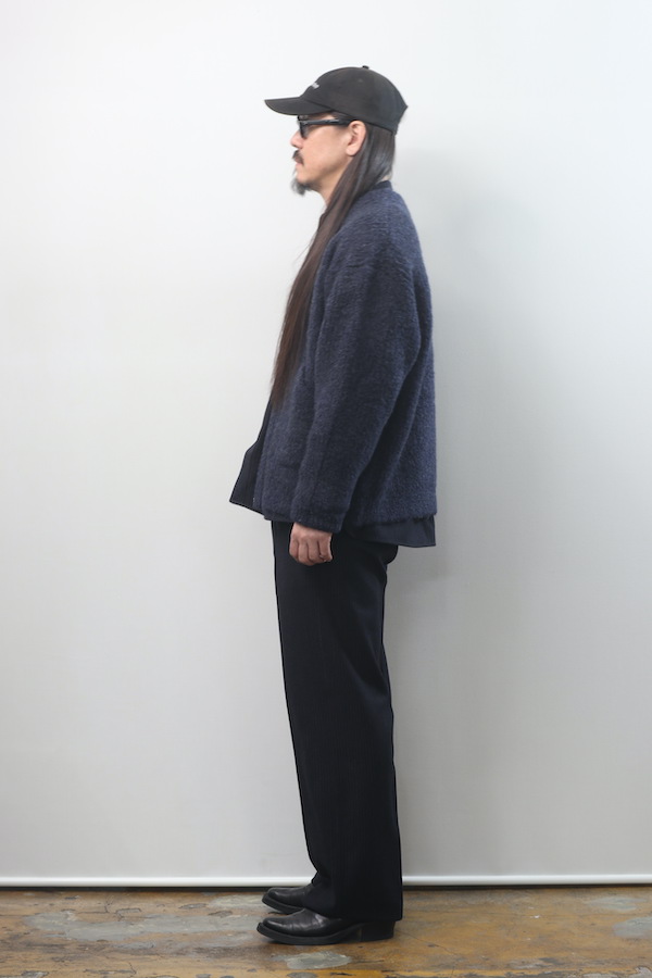 TIGHT / BOUCLE ALPAKA ZIP CARDIGAN（NOCTURNE）
