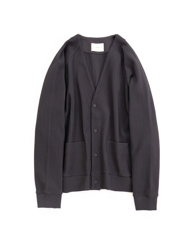 stein GRADATION PLEATS CARDIGAN・DARK CHARCOAL - tity
