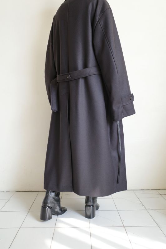 stein OVERSIZED DOUBLE BREASTED COAT・DARK CHARCOAL - tity