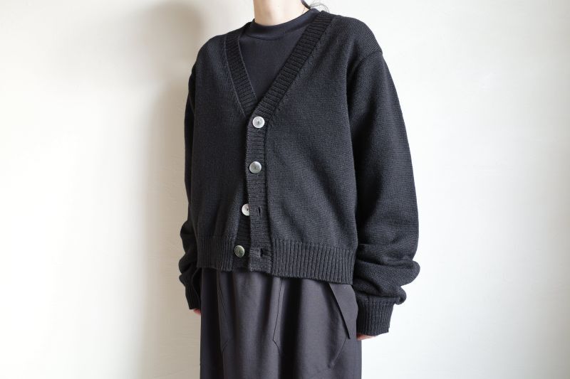 TAKAHIROMIYASHITATheSoloist. shetland wool cropped cardigan