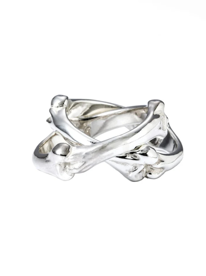 TAKAHIROMIYASHITATheSoloist. bone shaped dual ring. - tity