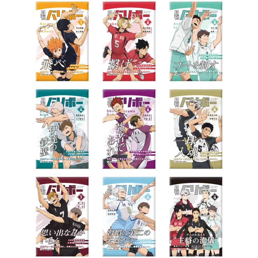 公式オンラインストアハイキュー!! スクエア缶バッジセレクション 月刊