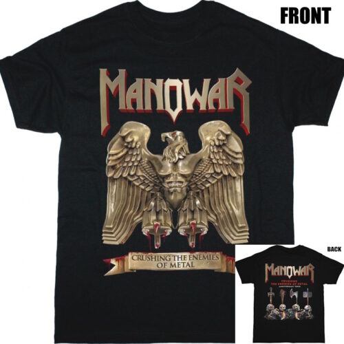 MANOWAR】ロックTシャツ メンズ バンドTシャツ メンズ MANOWAR HELL ON