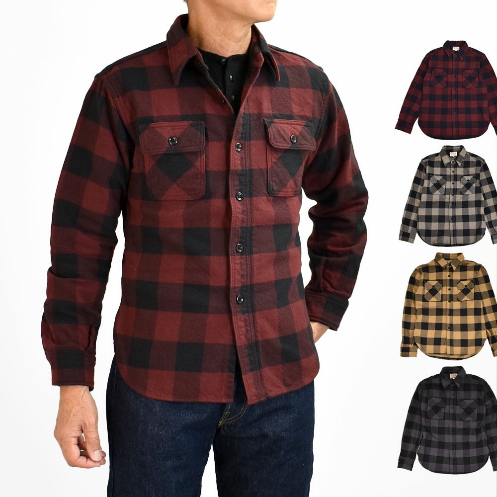 デラックスウエア (DELUXEWARE) JAPAN ANTIQUE COLOR 長袖チェック