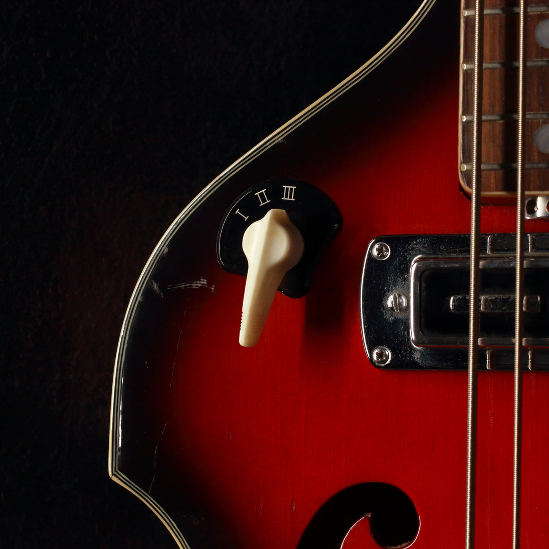 Teisco FB-2 Violin Bass Red Burst 1968 – Topshelf Instruments
