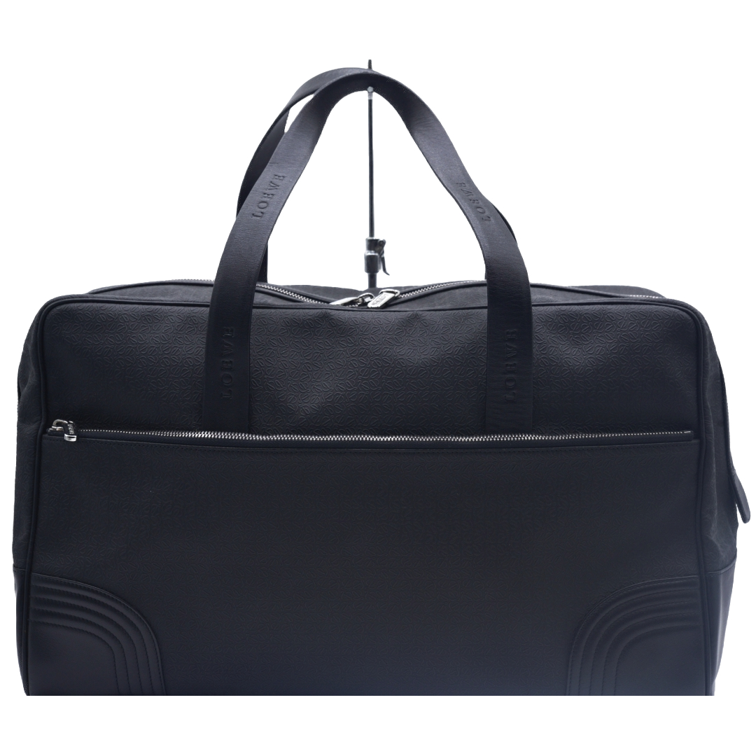 ロエベ LOEWE ボストンバッグ ブラック リピート アナグラム | 中古