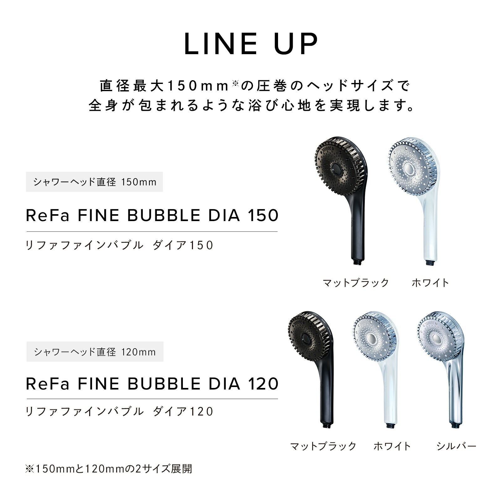 楽天市場】シャワーヘッド ReFa公式 リファファインバブル ダイア150