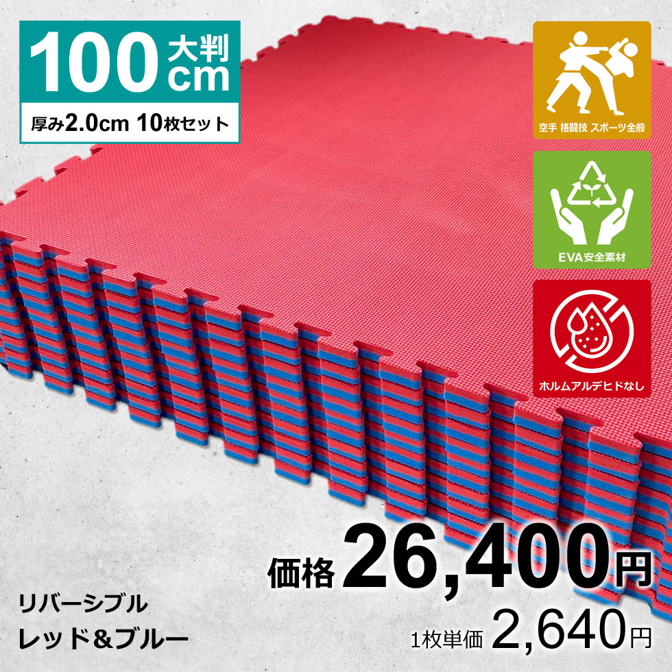 楽天市場】【10枚セット】ジョイントマット 大判 サイドパーツ付 空手