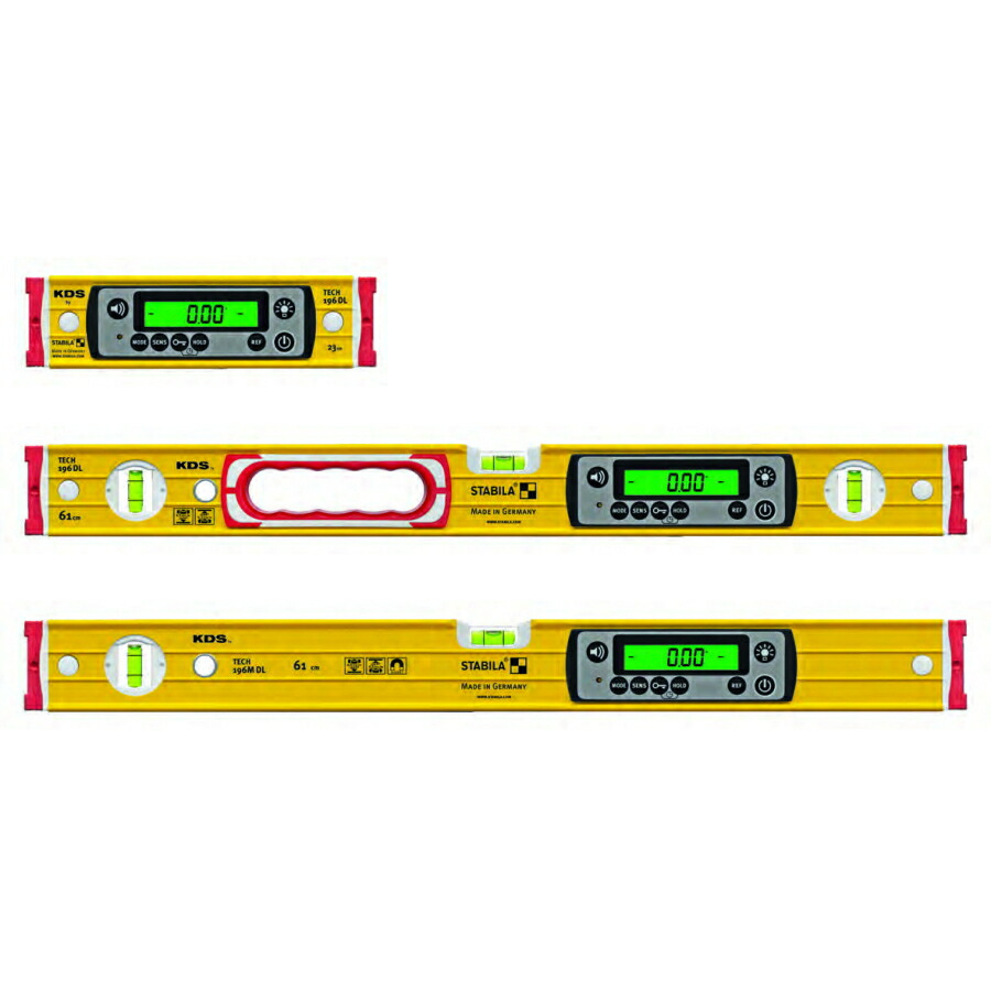 楽天市場】STABILA デジタル水平器 TECH196DL 高耐久 IP67 TECH196DL23