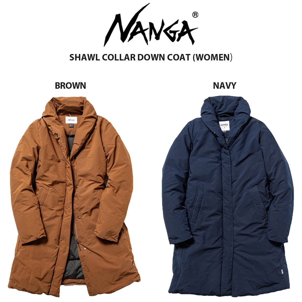 楽天市場】NANGA ナンガ レディース SHAWL COLLAR DOWN COAT (WOMEN