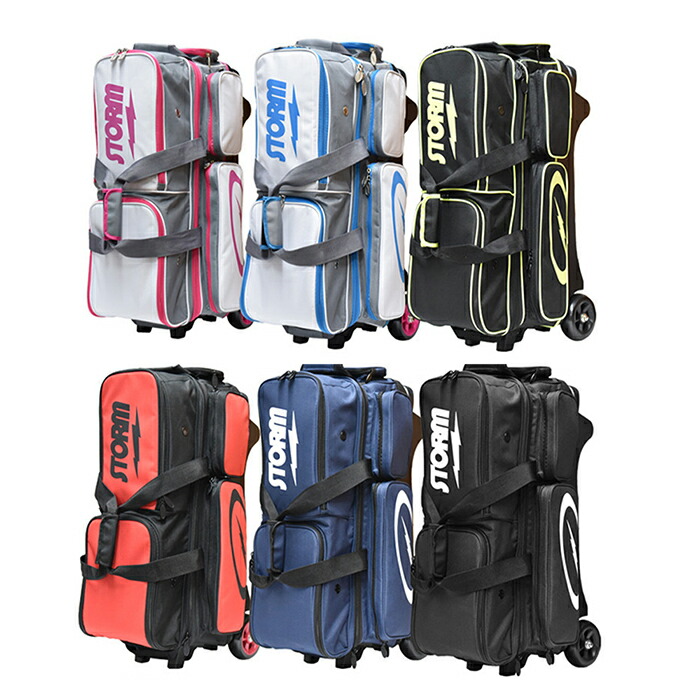 楽天市場】【送料無料】ボウリングバッグ STORM 3 ボール ローラー