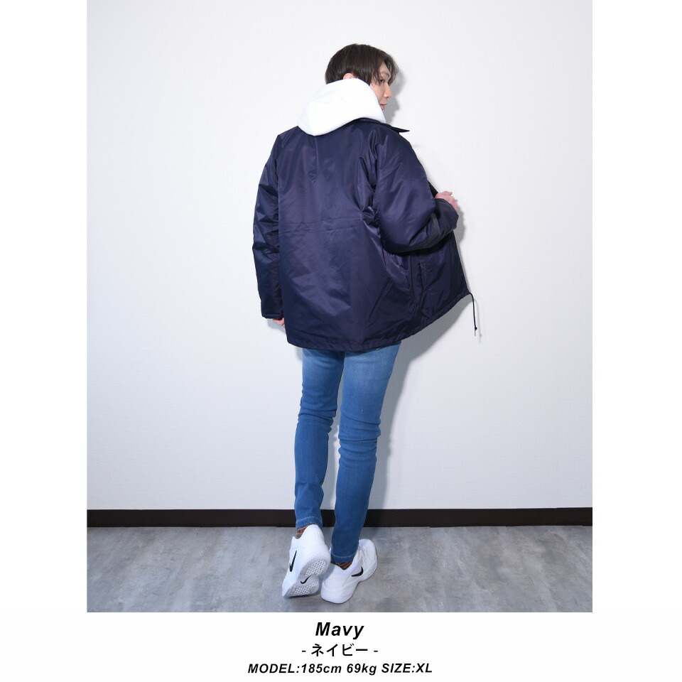 楽天市場】コーチジャケット ボアジャケット メンズ 無地 ジャンパー