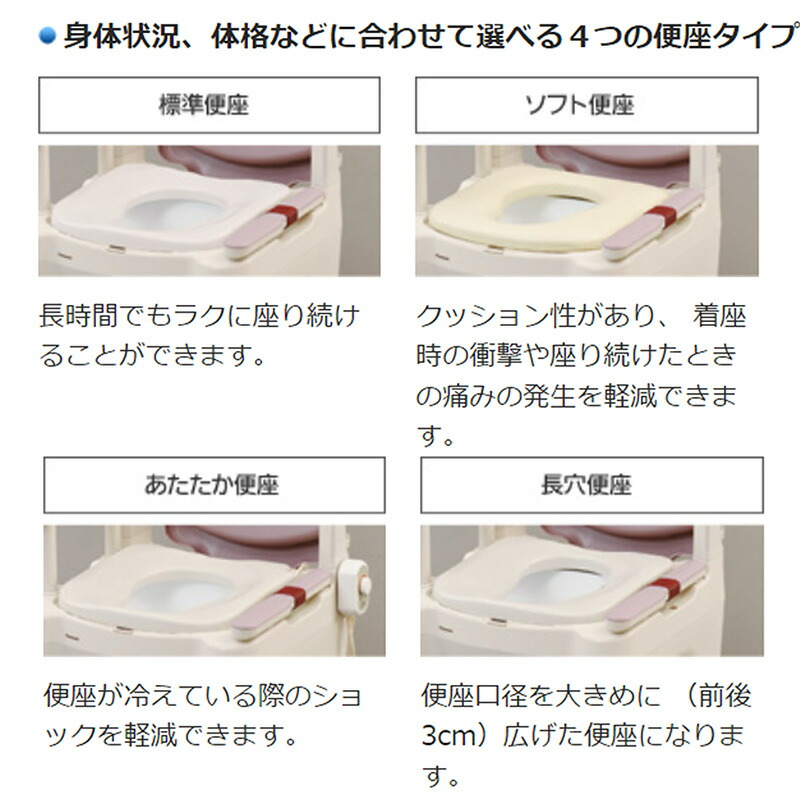 楽天市場】ポータブルトイレ 前後傾斜脚付き 肘掛内寸42cm 高さ調節