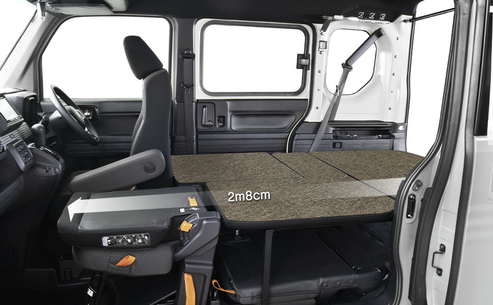 楽天市場】N-VAN ベッドキットフルタイプ m.flat ファブリック type C